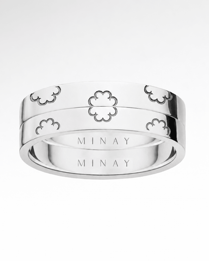 Motif Ring Set - Thin - MINAY