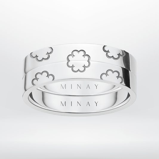 Motif Ring Set - Thin - MINAY